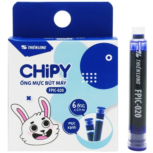 Hộp 6 Ống Mực Bút Máy Chipy